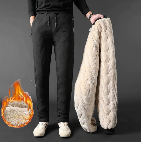 Winter Men Lambswool Sweatpants