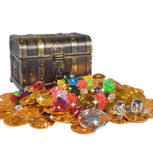 Bitcoin Gold Treasure Coins and Box