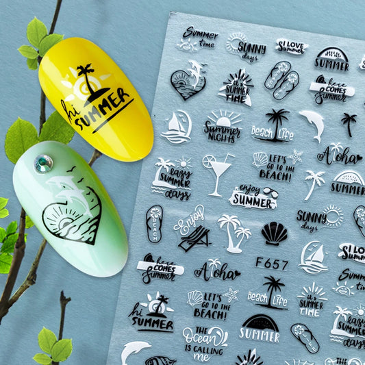 3D Summer Nail Sticker