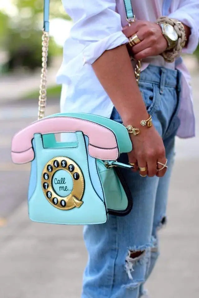 Phone Design Crossbody Bag