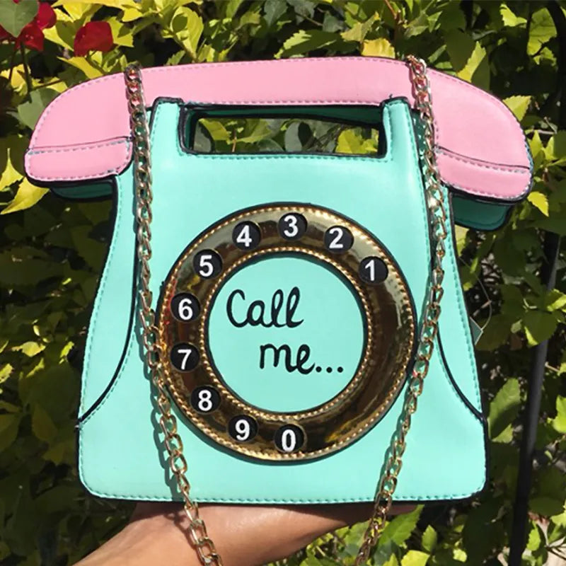 Phone Design Crossbody Bag