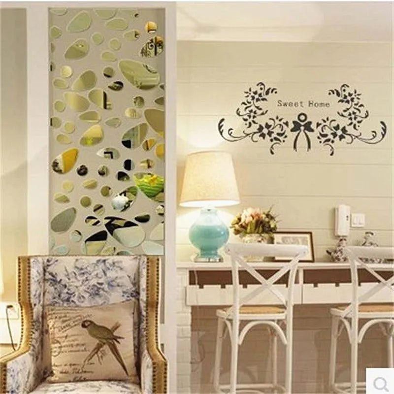 DIY Mirror Wall Sticker