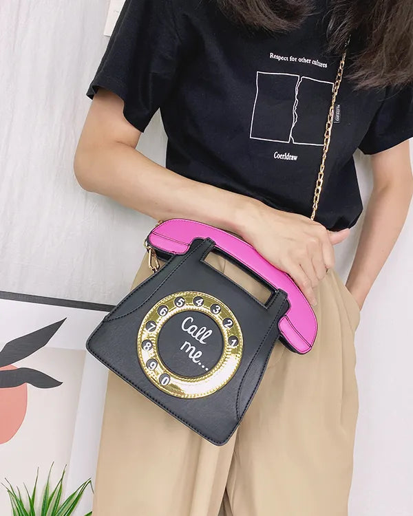 Phone Design Crossbody Bag