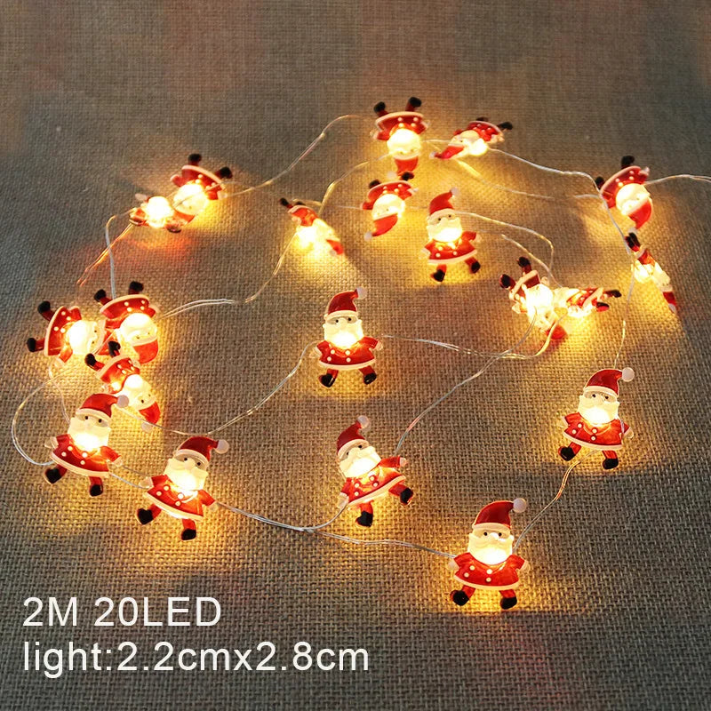 Battery-Operated LED Christmas Lights