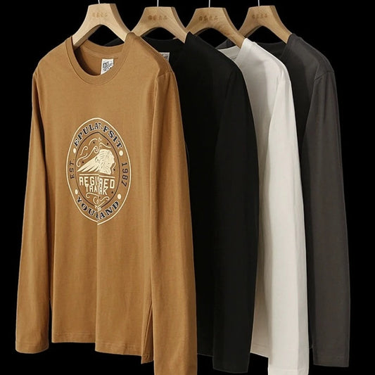 Digital Print Long-Sleeve Bottoming T-shirt