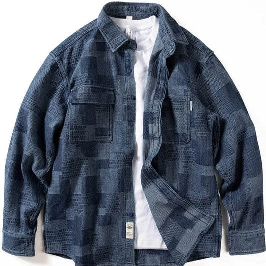 Long Sleeve Retro Denim Coat Shirt