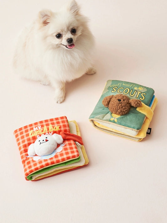 Puzzle Dog And Cat Food Hiding Toy Book