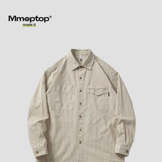 Long Sleeve Minimalist Print Shirt