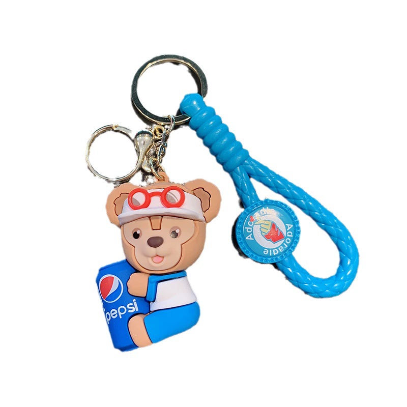 Silicone Duffy Bear Keychain Ornament