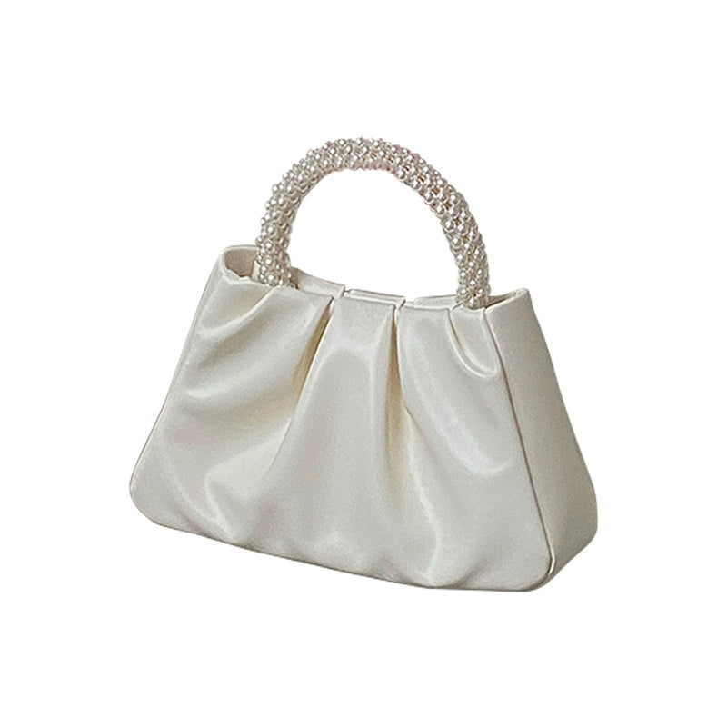 Deer Niche Pearl Ruched Mini Shoulder Bag for Women