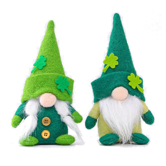 St Patrick's Day Celebration Party Decoration Irish Festival Clover Faceless Doll Men and Women Doll