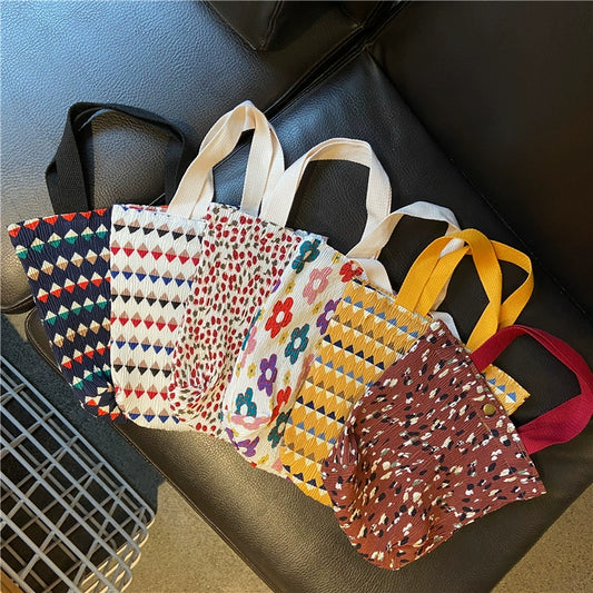 Korean Style Pleated Lunch Bag