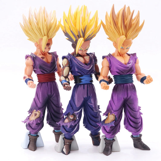 Special Offer Dragon Ball Hero Son Gohan Hand-Made Model Birthday Gift Comic Color Super Saiyan Doll Model