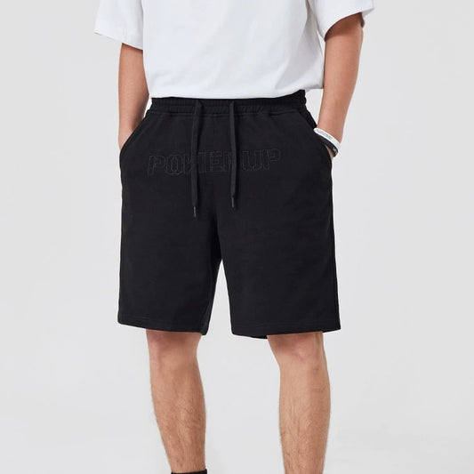 Men's Summer Hollow Embroidered Loose Shorts