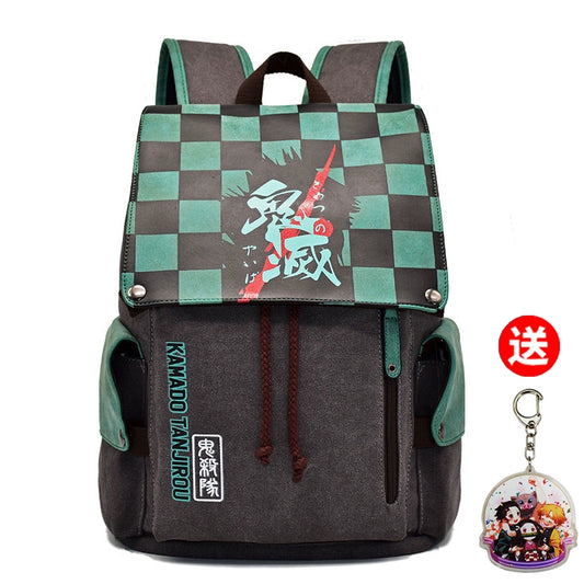 Casual Retro Style Demon Slayer Schoolbag