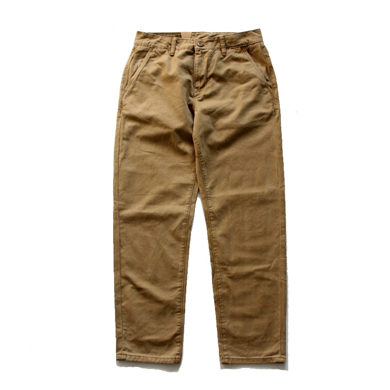 Retro Workwear American Kaji Thick Cotton Casual Pants