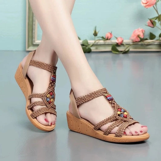 Women's Bohemian Style Wedge Heel Shoes