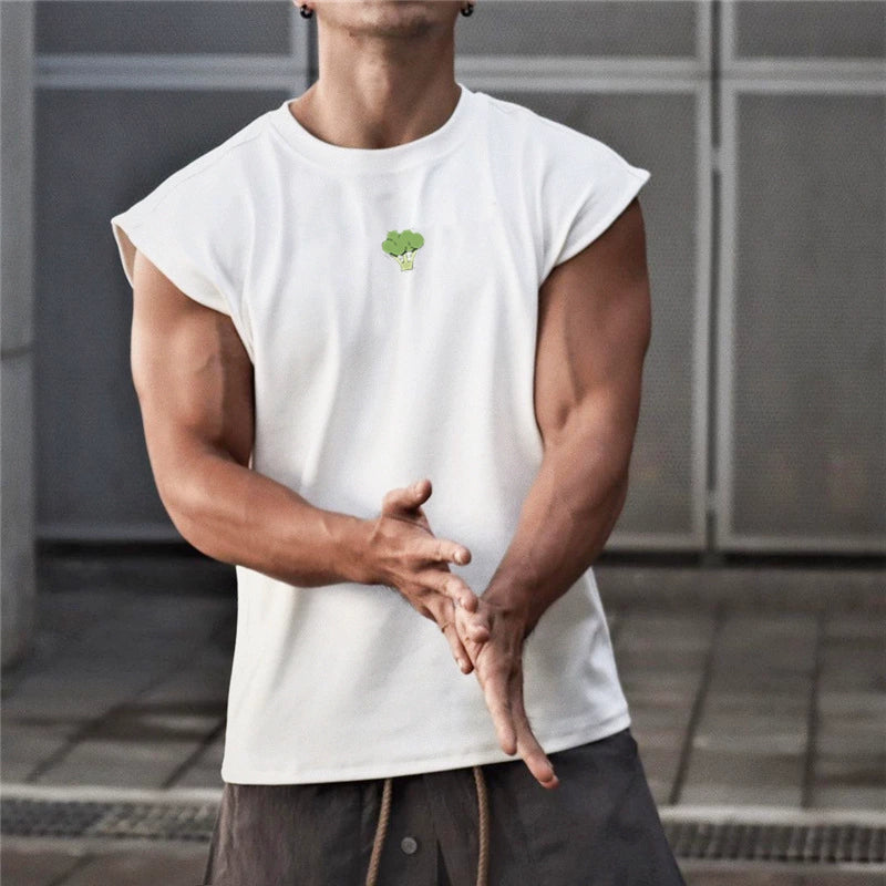 Men's Oversized Cotton Sleeveless Breathable Top