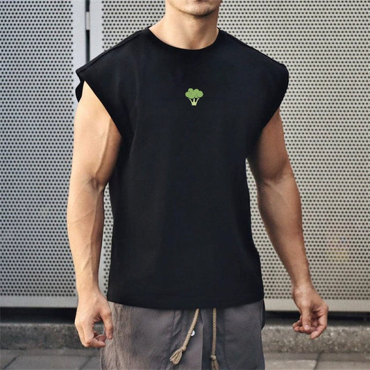 Men's Oversized Cotton Sleeveless Breathable Top