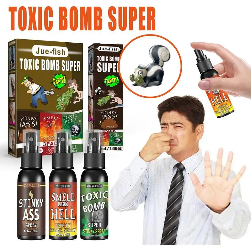 30ML Fart Spray Prank Toys Funny Fart Liquid Fart Tinker Toys April Fool's Joke Toys Party Supplies Gag Gift For Kids and Adults