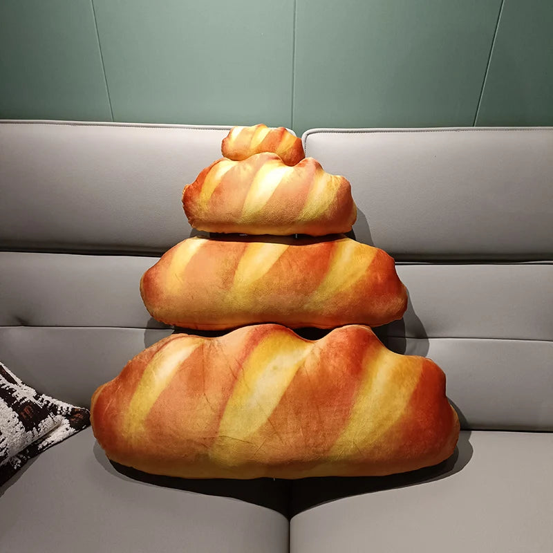 Giant Kawaii Bread Plush Pillow