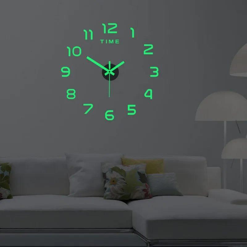 3D Wall Clock DIY Home