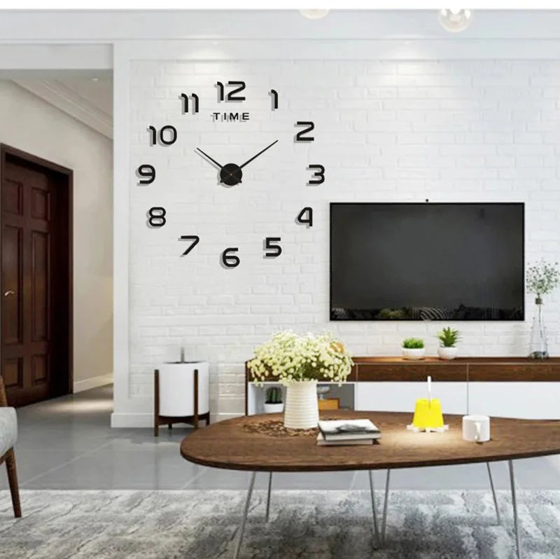 3D Wall Clock DIY Home