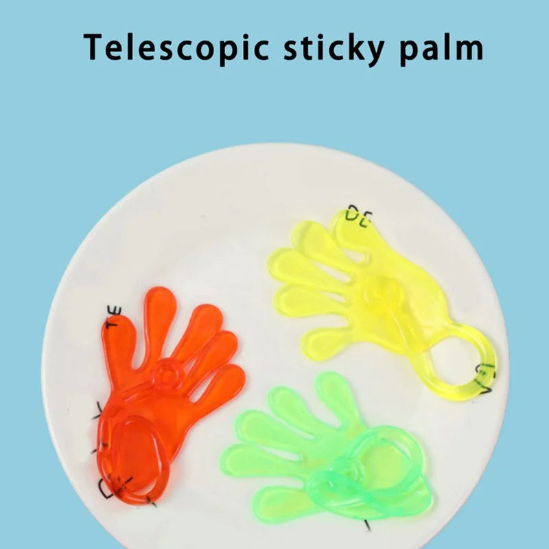 1pc Squishy Toy Slap Hands Palm Toy Elastic Sticky Toy For Kid Gift Party Gags Practical Jokes Elastic Creative Tricky Toys