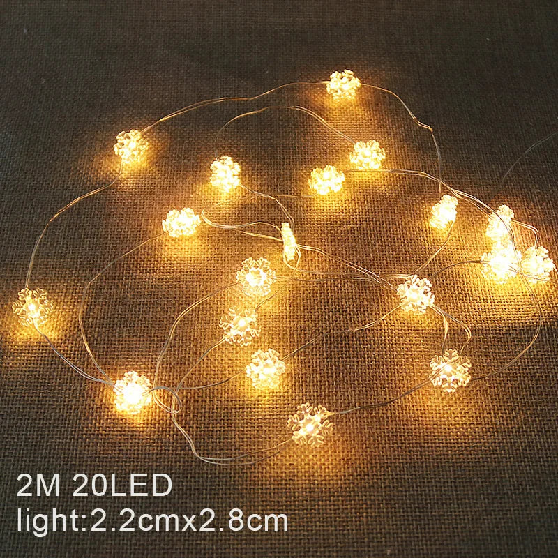 Battery-Operated LED Christmas Lights