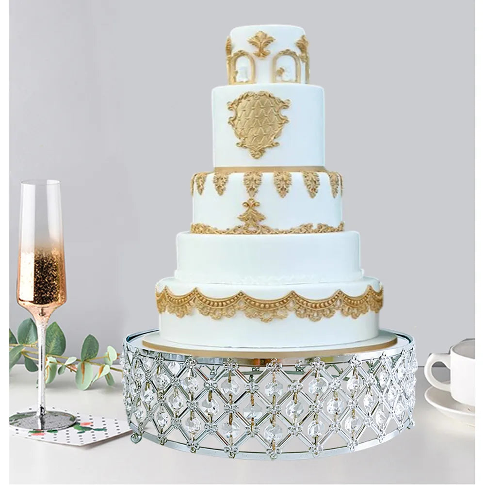 Gold Mirror Metal Cake Stand