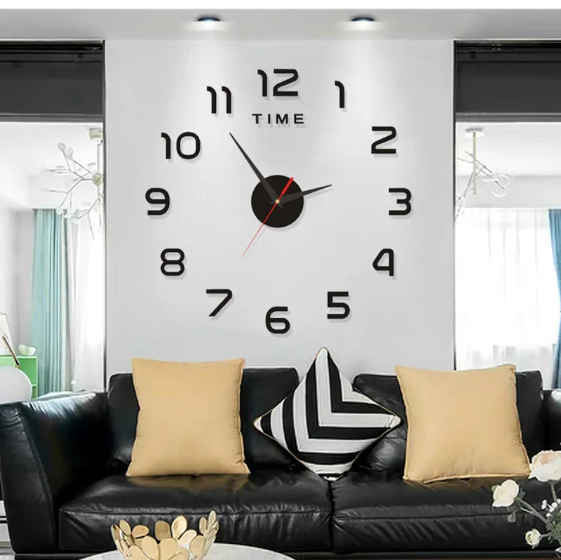 3D Wall Clock DIY Home