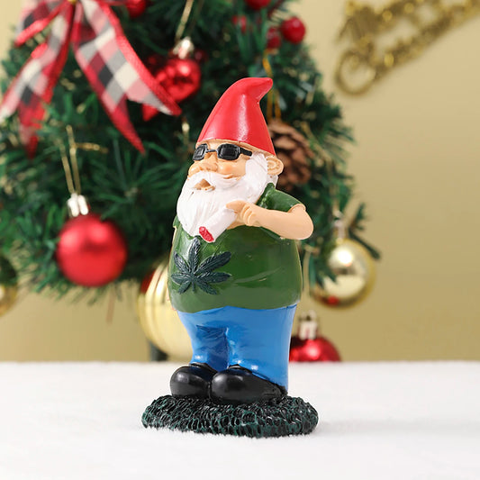 Smoking Gnomes Mini Resin Statue