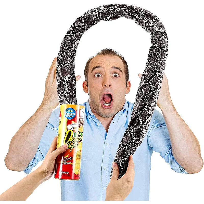 Hilarious Potato Chip Can Snake Prank Toy – Perfect for April Fools’ & Halloween Fun!