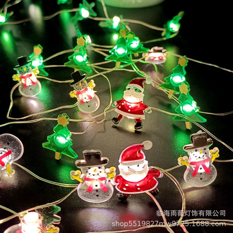 Battery-Operated LED Christmas Lights