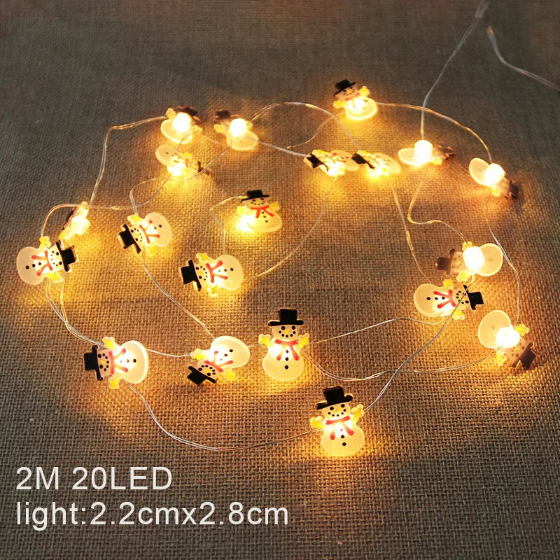 Battery-Operated LED Christmas Lights