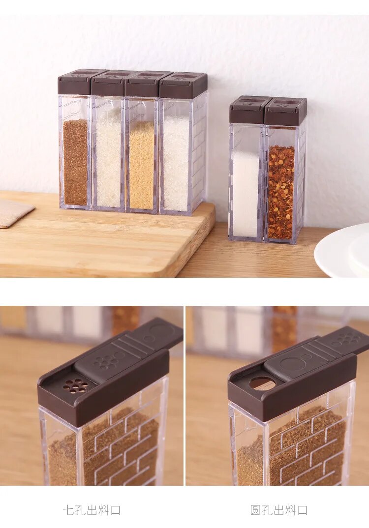 Transparent Seasoning Container Set