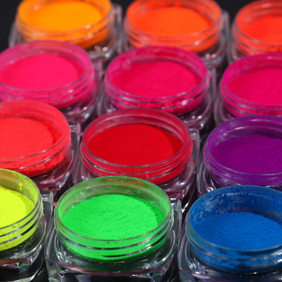 Neon Fluorescent Pigments Nail Powder