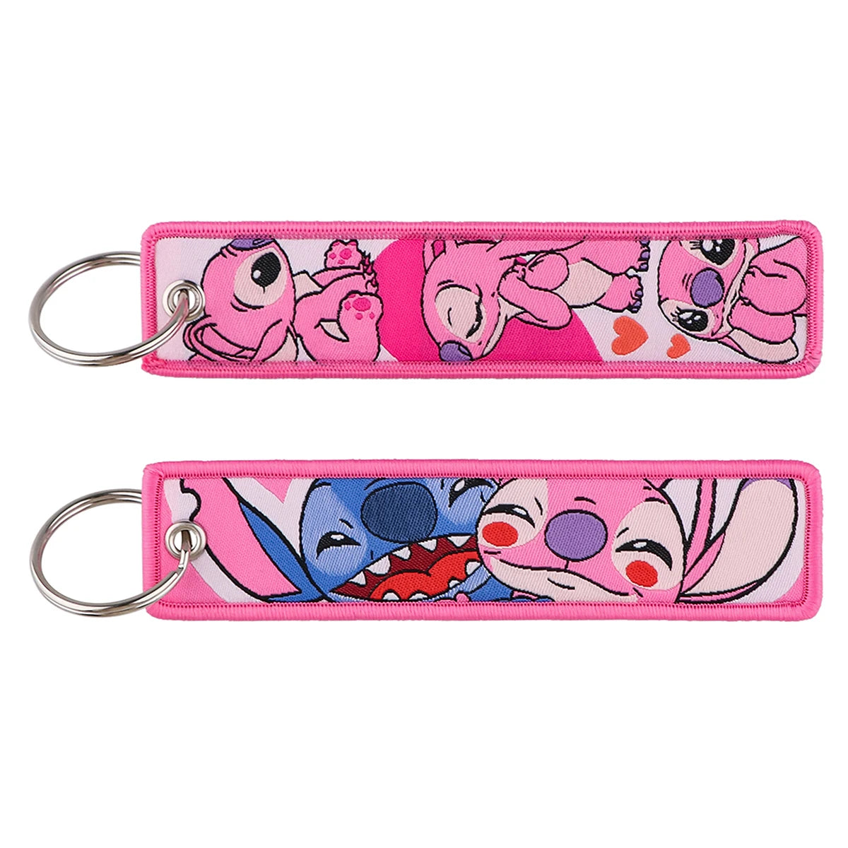 Funny Cartoon Key Tag Cute Embroidery Key Chain Key Ring For Motorcycles Cars Bag Backpack Chaveiro Key Fobs For Kids Gifts