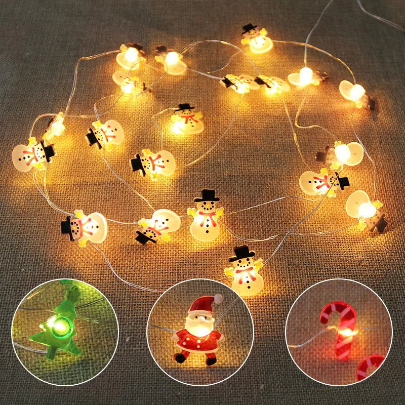 Battery-Operated LED Christmas Lights