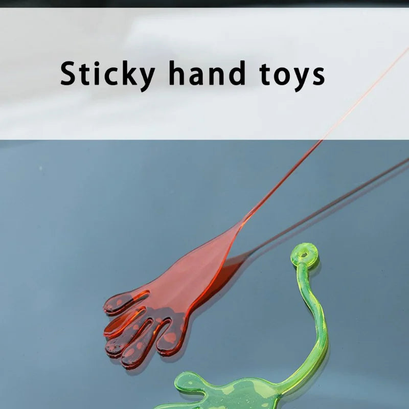 1pc Squishy Toy Slap Hands Palm Toy Elastic Sticky Toy For Kid Gift Party Gags Practical Jokes Elastic Creative Tricky Toys