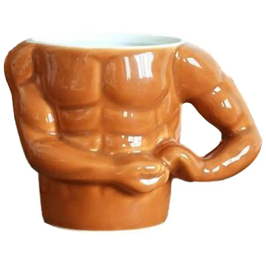 Creative Coffee Mug Macho Muscle Ceramic Milk Mugs Muscle Mug for Coffee Milk Tea Beverage Cute Gag Gifts for Adult Home