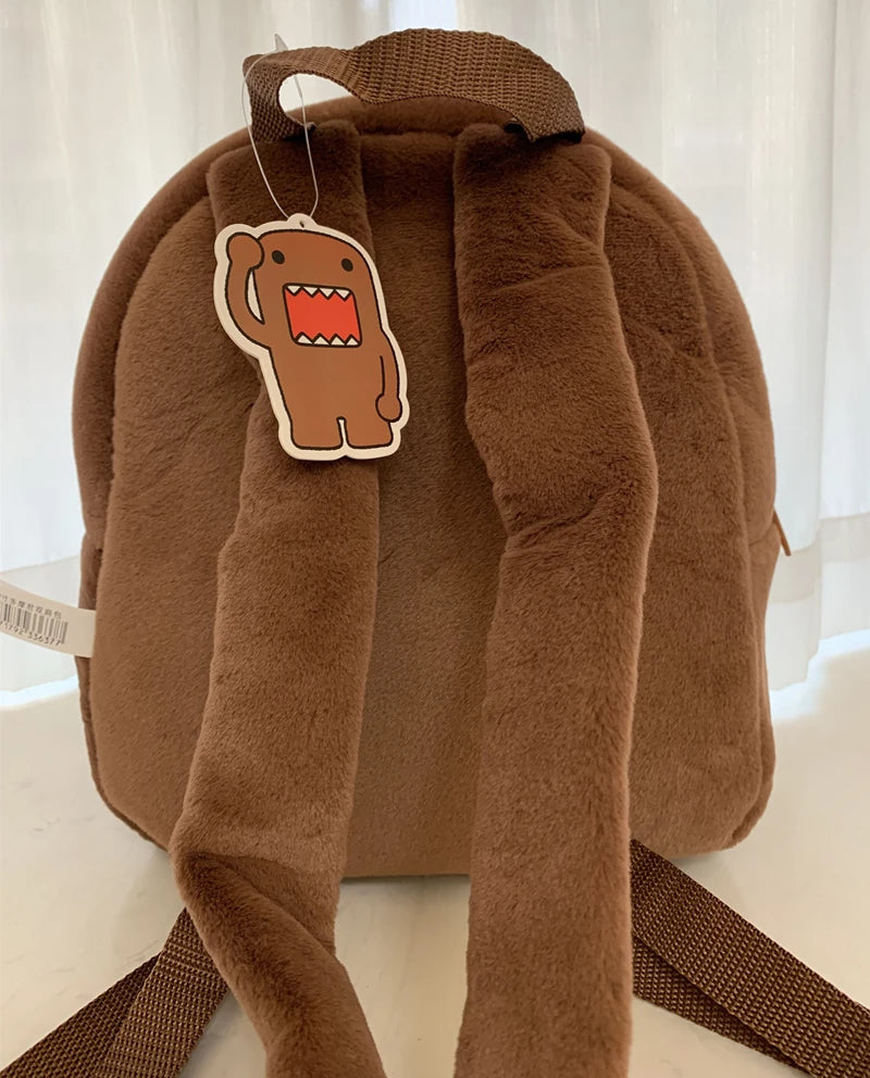 Domo Kun Plush Backpack for Kids Women Kawaii Cute Bags Boys Girls School Backpack Schoolbag