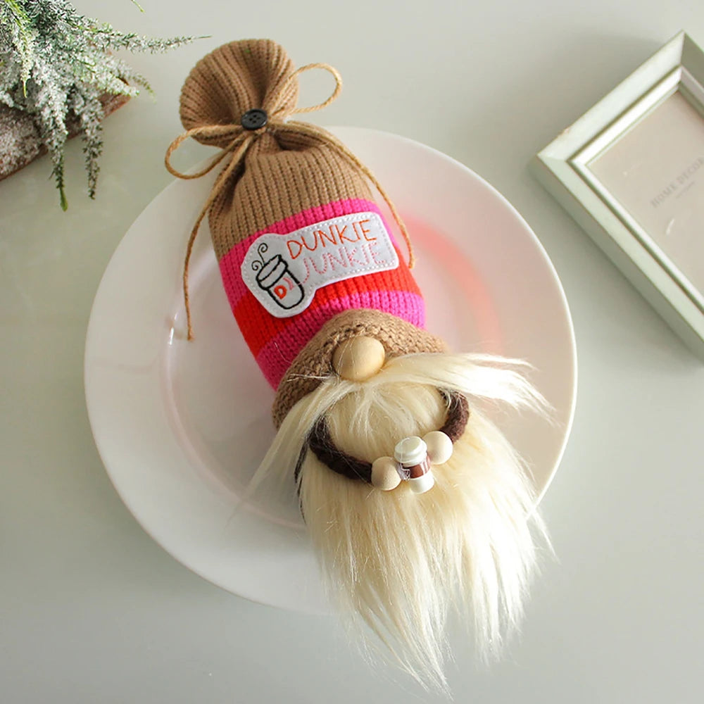 Charming Swedish Tomte Gnome Plush Ornament - Adorable Santa Elf Decoration for Thanksgiving and Christmas