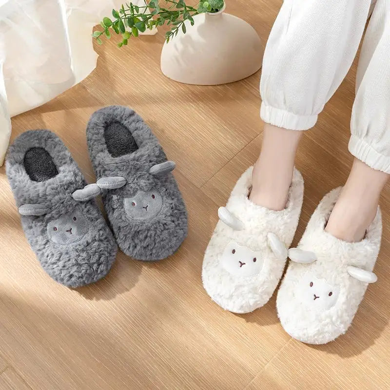 New Autumn Winter Women Men Slippers Bottom Soft insole Home Shoes