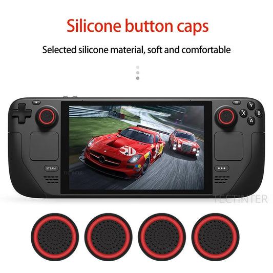 Silicone Material Analog Thumb Stick Grip Pack(4pcs)