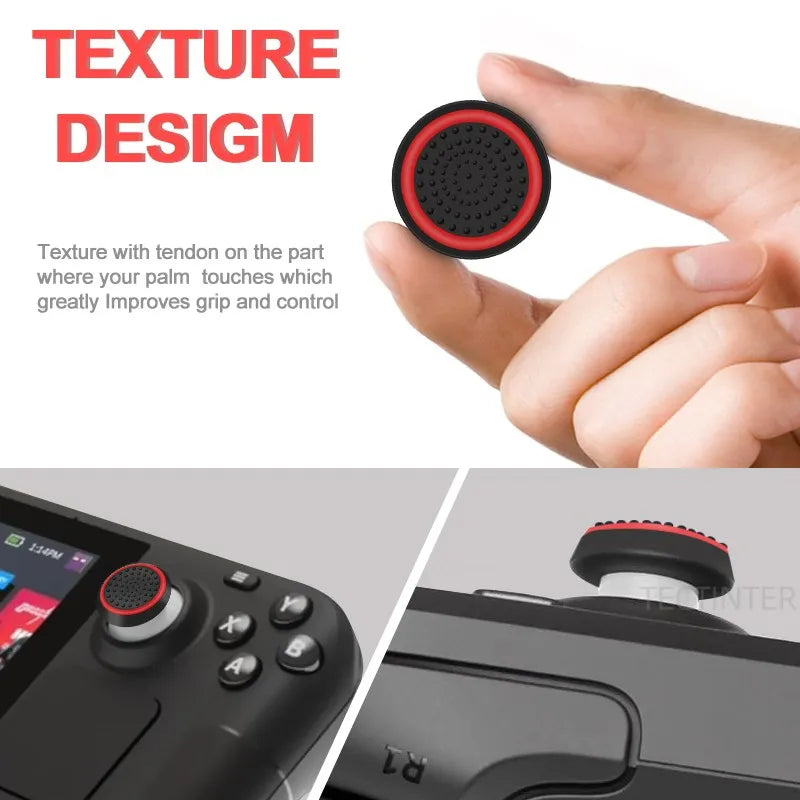 Silicone Material Analog Thumb Stick Grip Pack(4pcs)