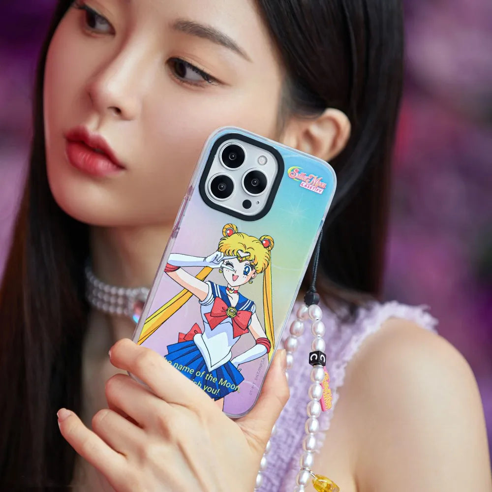 KKBEAD Sailor Moon Phone Charm Strap Cell Phone Bead Chain for Girls Friend Gift Mobile Case Acrylic Pearl Phone Chain 2022 New