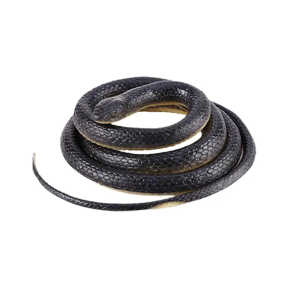 120cm Funny Fake Snake Realistic Rubber Snakes Lifelike Fake Snake Garden Prop Prank Festival Party Gag Kids Birthday Gifts