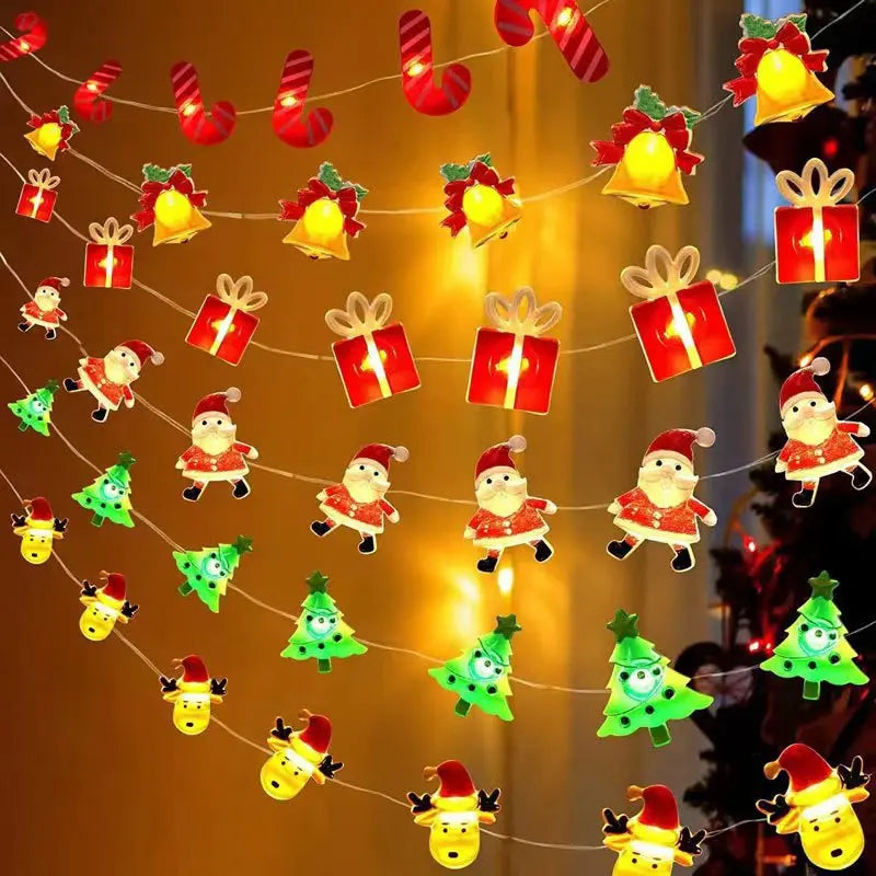 Battery-Operated LED Christmas Lights