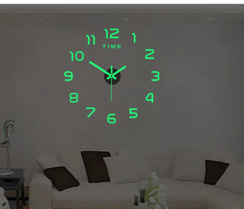 3D Wall Clock DIY Home